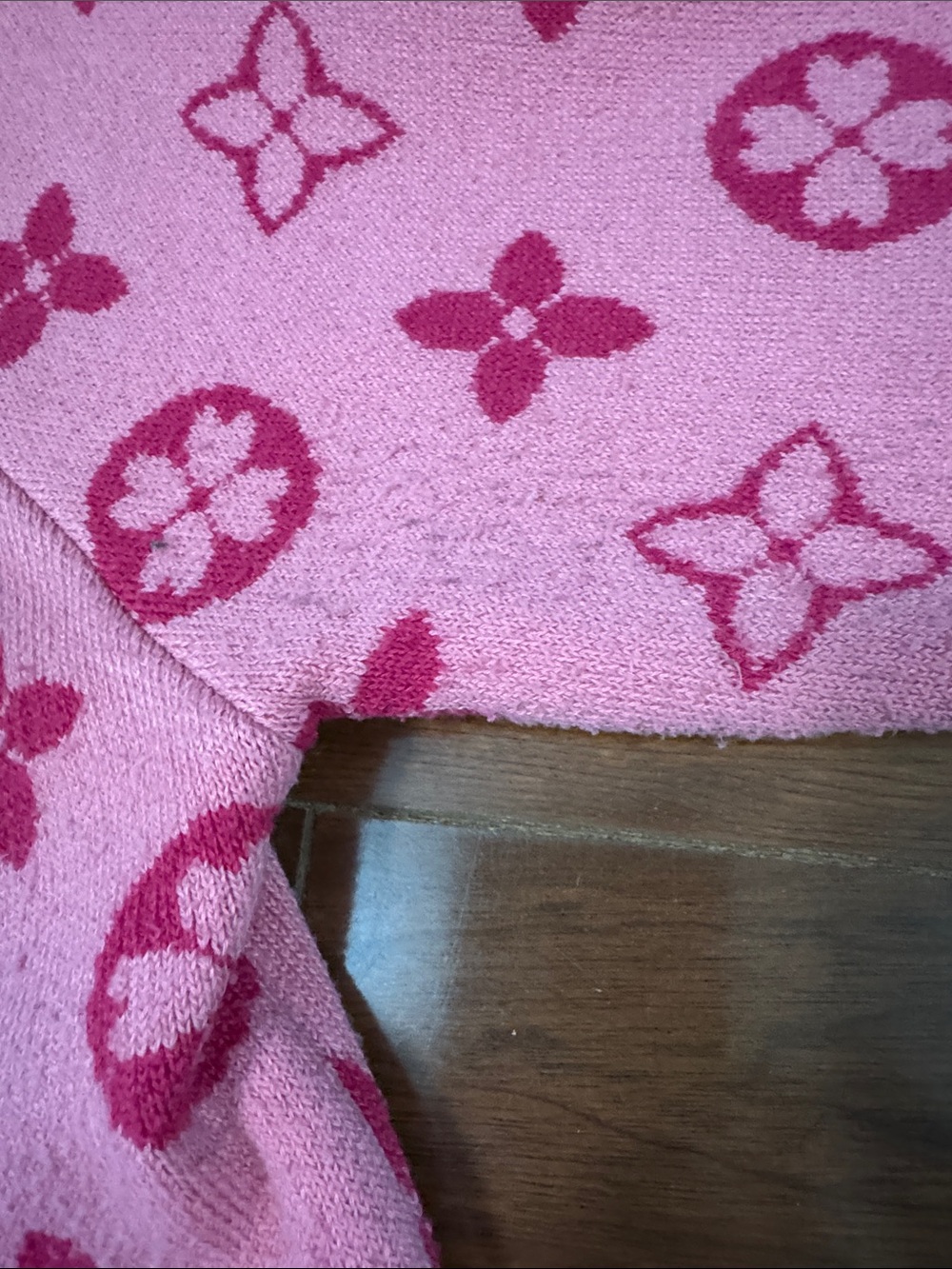 Pink Patterned Button-Front Cardigan - Picture 2 of 2